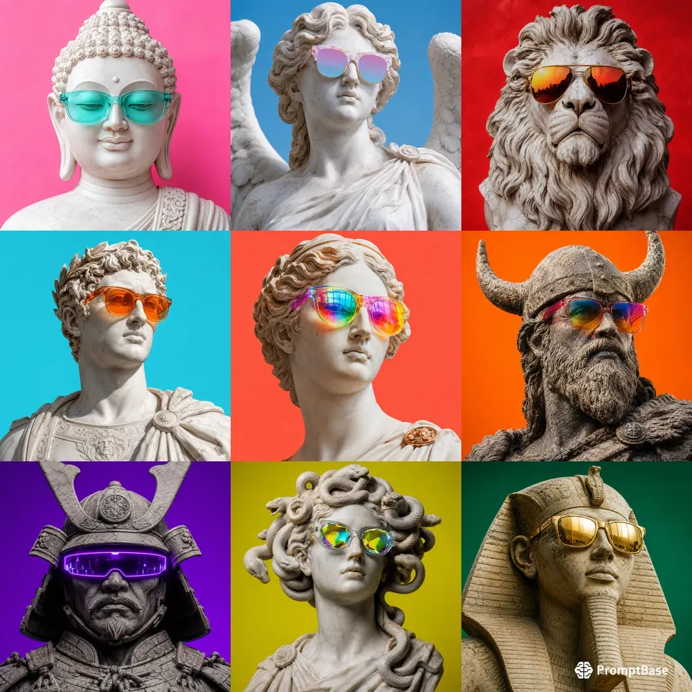 Modern Pop Art Statues