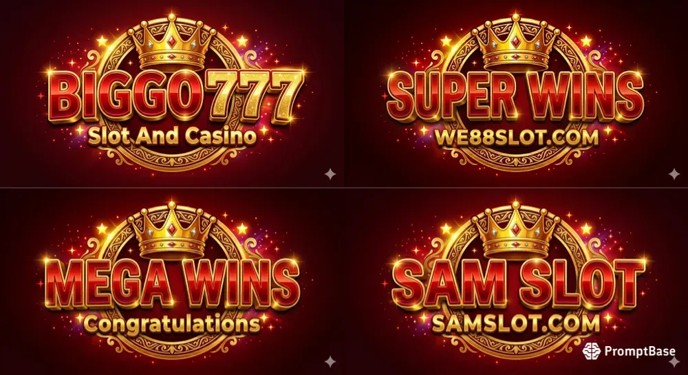 Custom Name 3D Casino Style Logo Generator