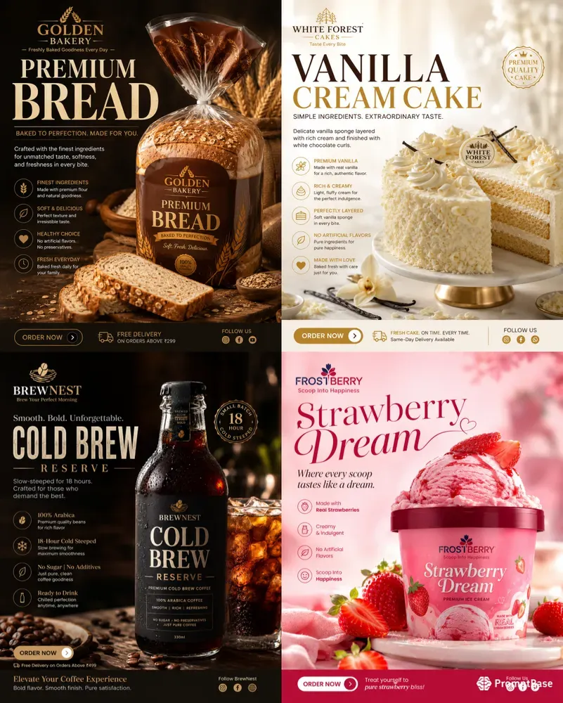 Premium Instagram Commercial Posters