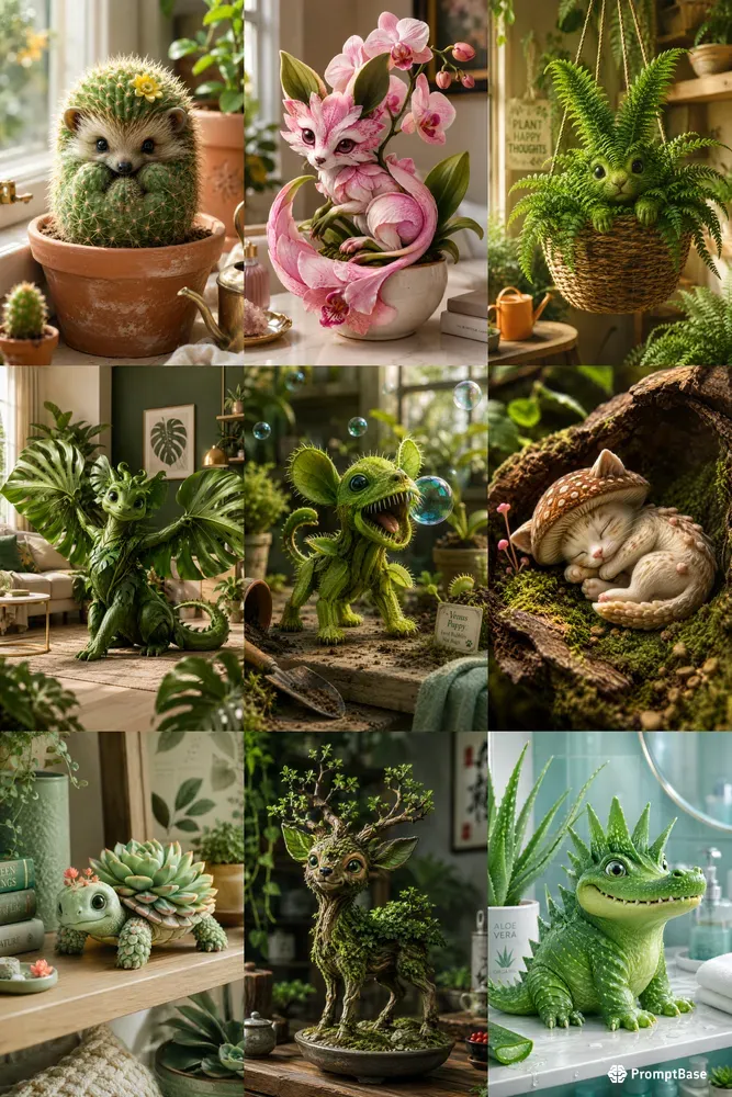 Cute Houseplant Creature Generator