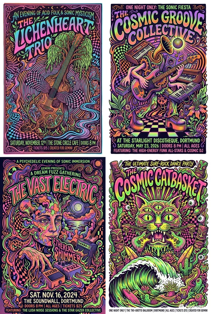 Psychedelic Gig Poster Generator