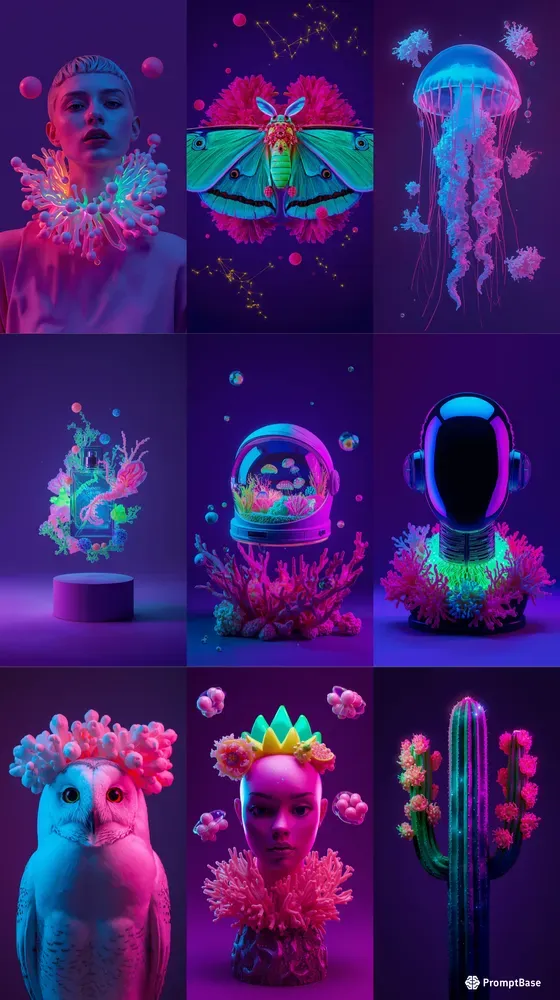 Neon Biopop Portrait Kits
