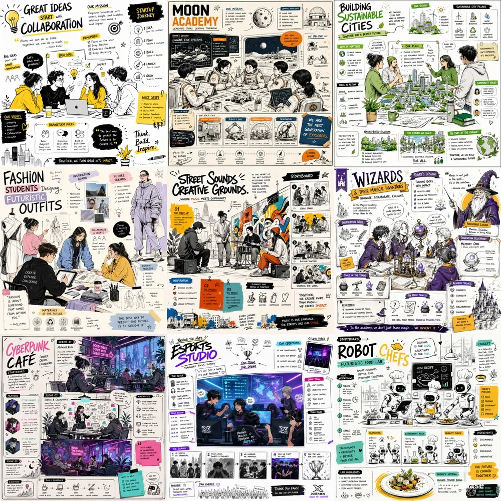 Creative Storyboard Sketches