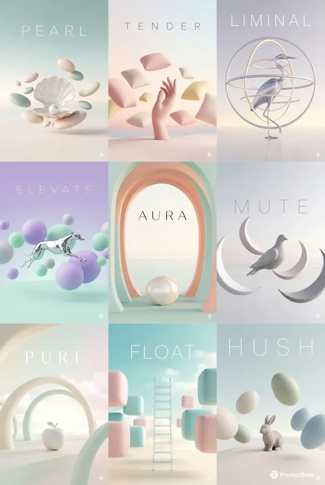 Surreal Aura Dreamscape Minimalism
