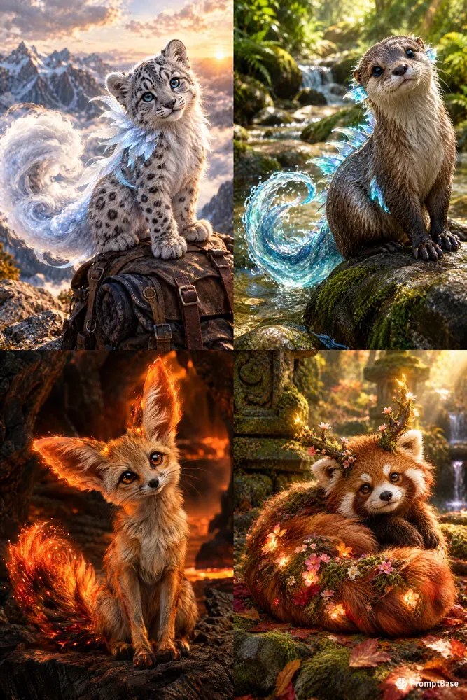 Hyperrealistic Elemental Companion Creators