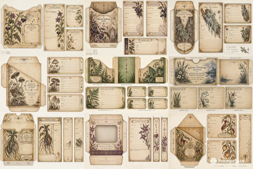 Haunted Specimen Pocket Cards