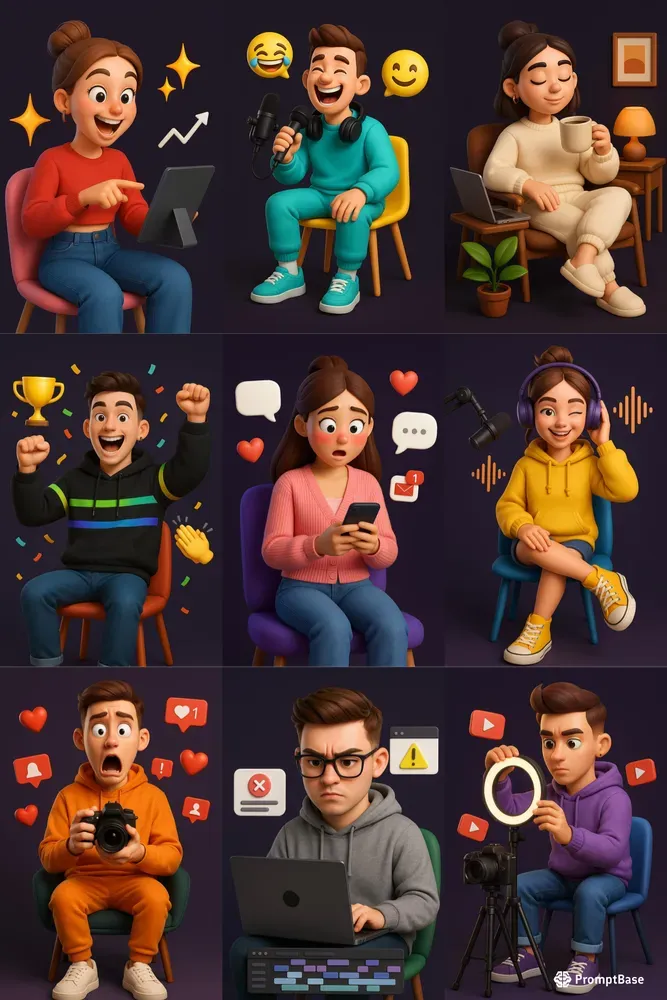 3D Gen Z S Cutout Studio Packs