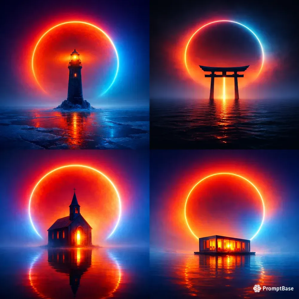Radiant Circular Halos Dominate Images