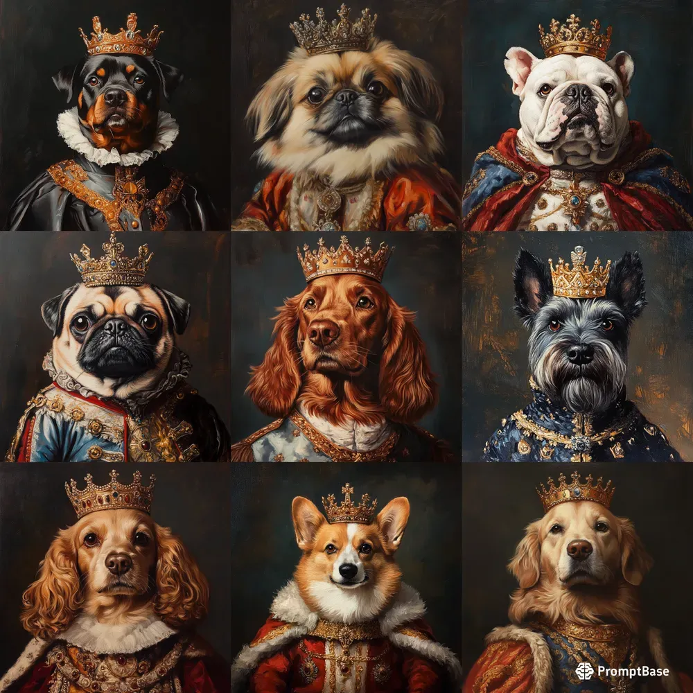 Canine Kings Royal Dog Portraits