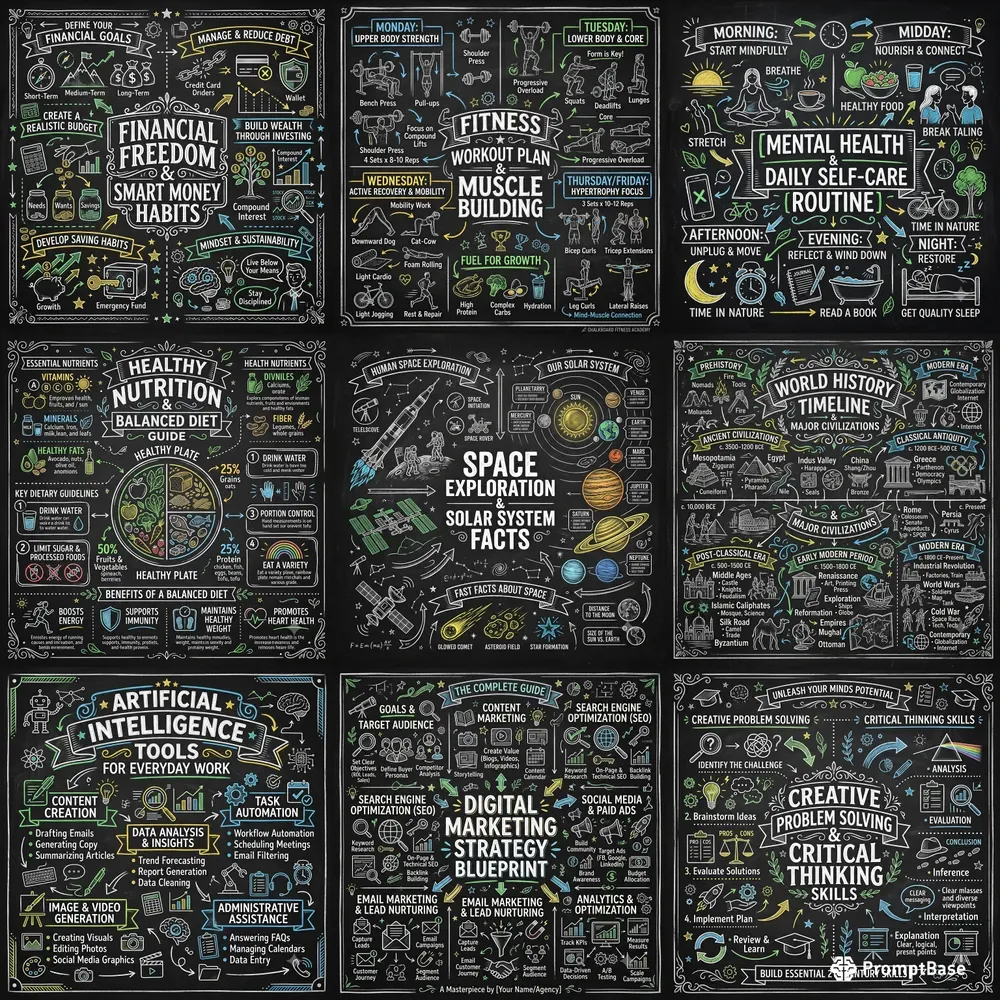 Chalkboard Infographic Packs