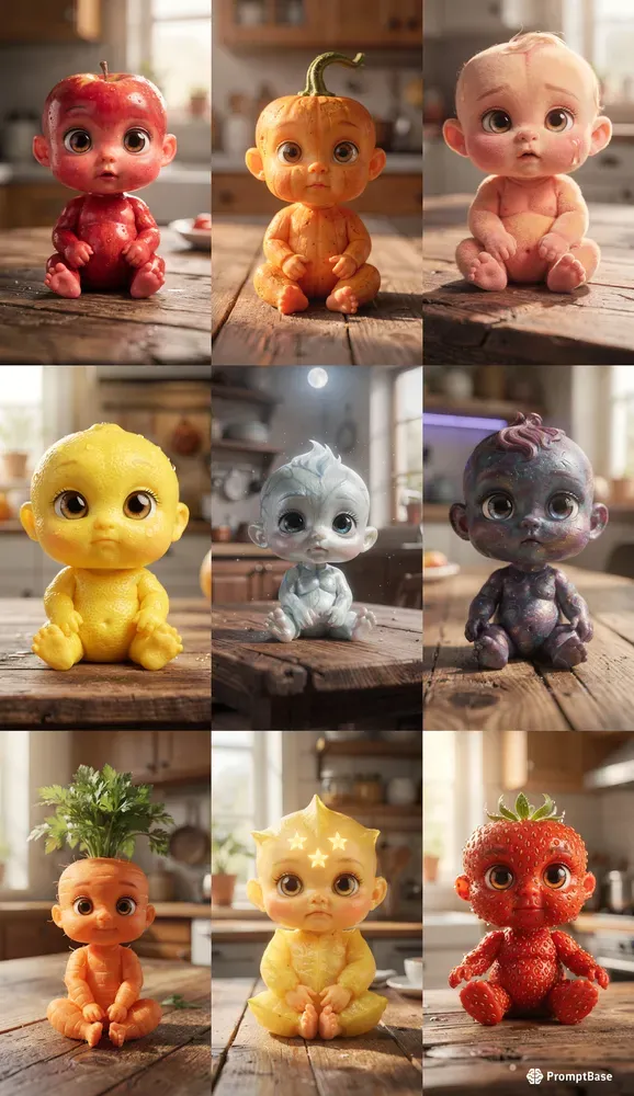 Ultra Realistic Fruit Baby ASMR Creators