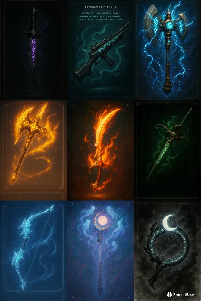 Legendary Weapon Showcases