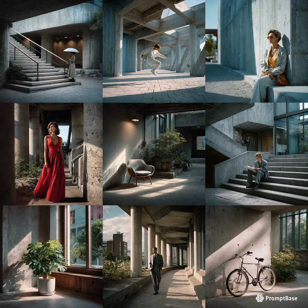 Brutalist Architecture Meets Fashion