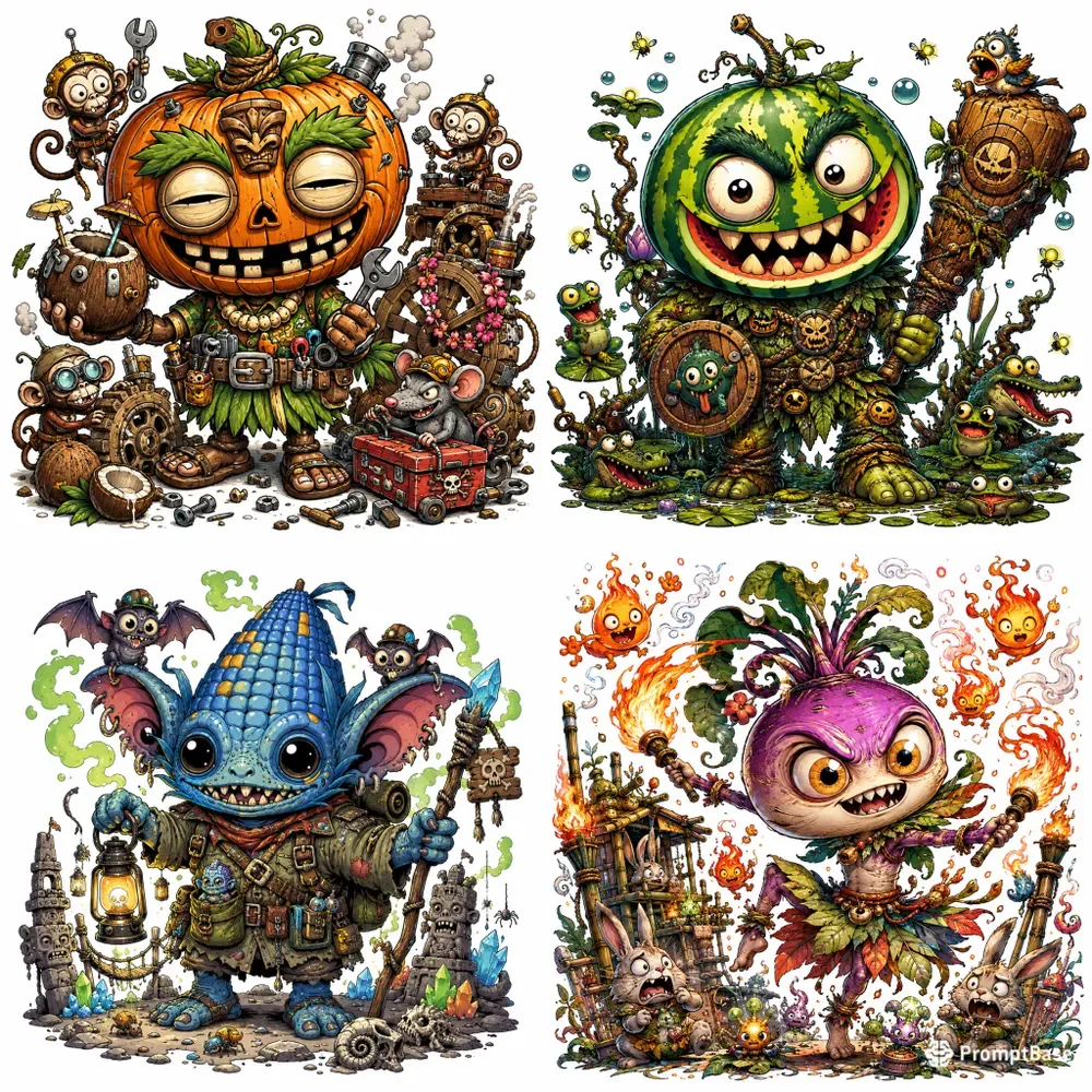 Whimsical Monster Mischiefs