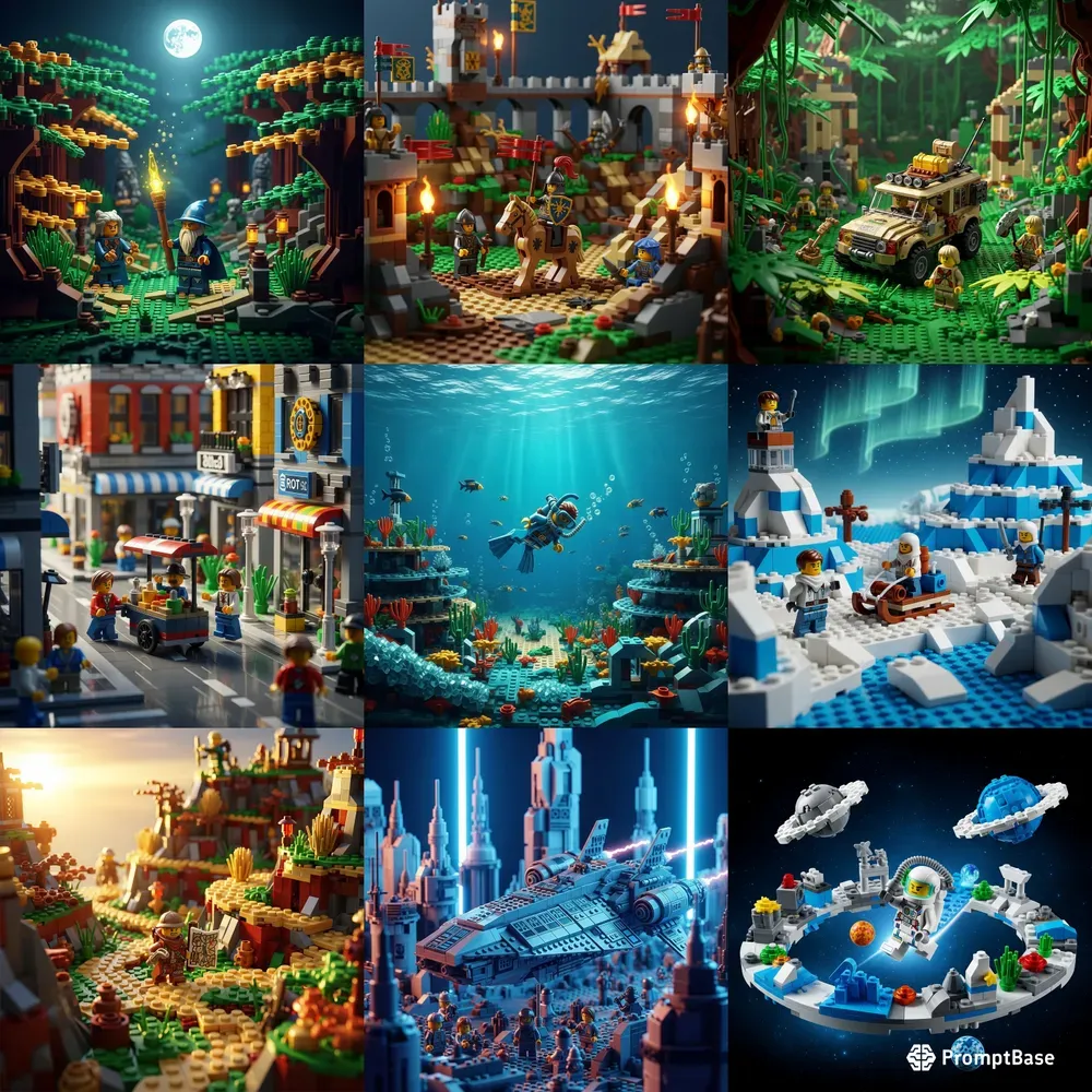 Cinematic Lego Landscapes