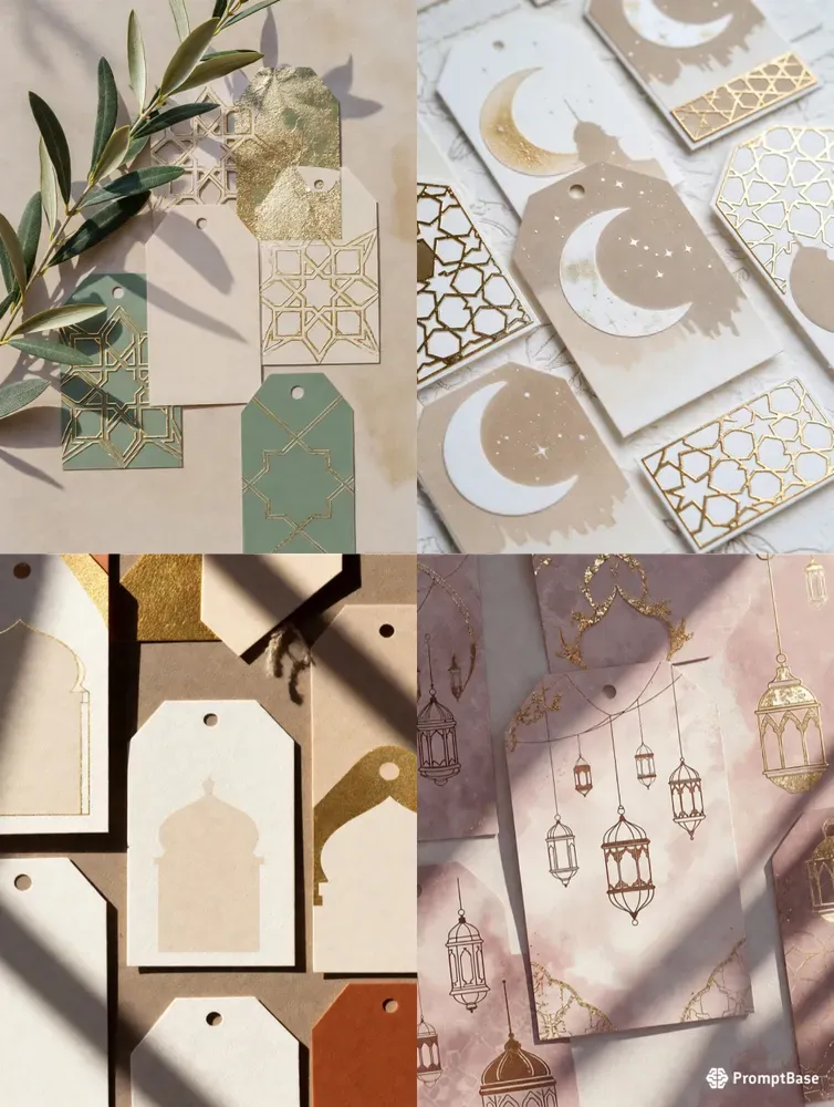 Ramadan Chic Minimalist Journal Tags