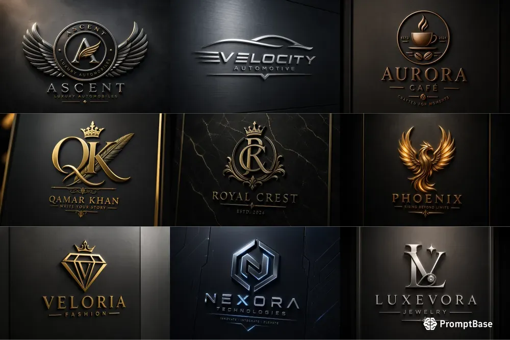 Luxury 3D Logo Mockup Packs