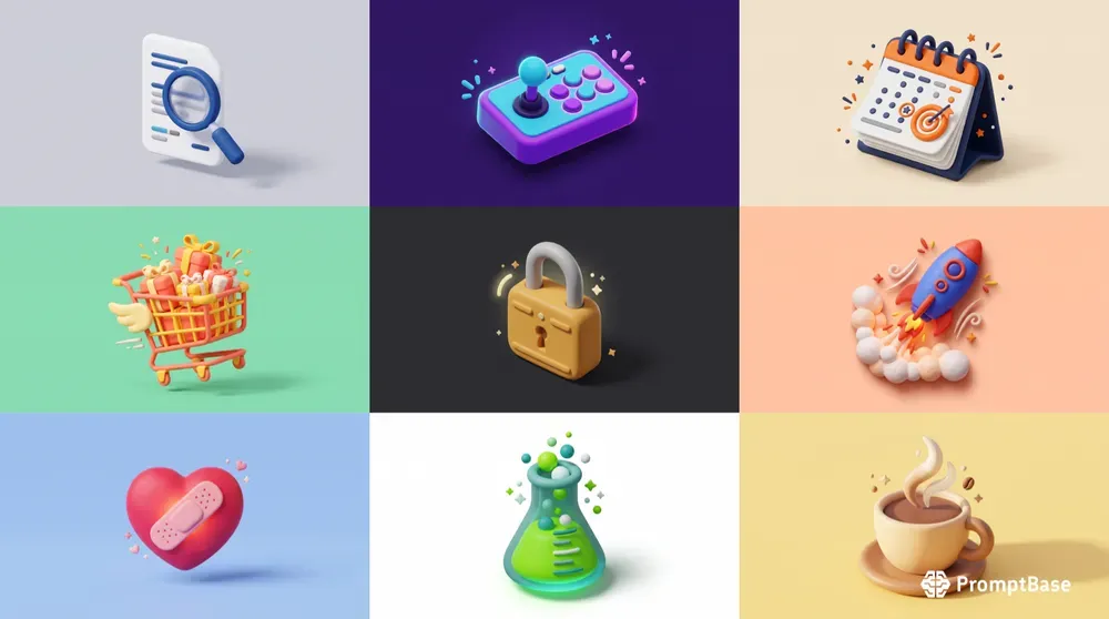 Premium 3D Clay UI Icons