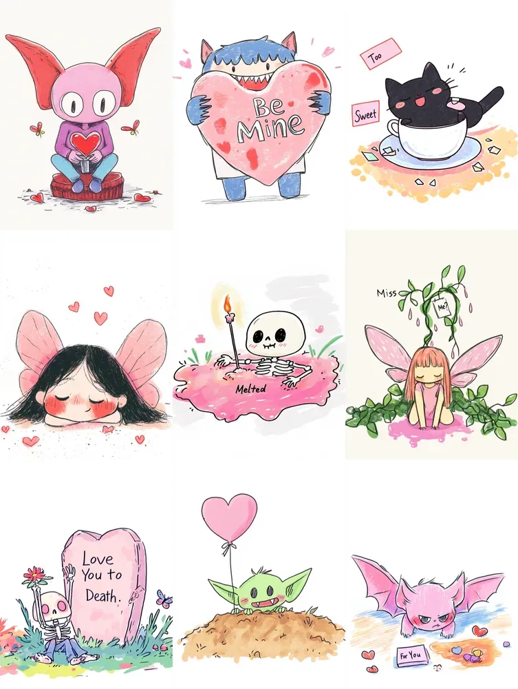 Dark Love Reaper Valentine Shirt Designs
