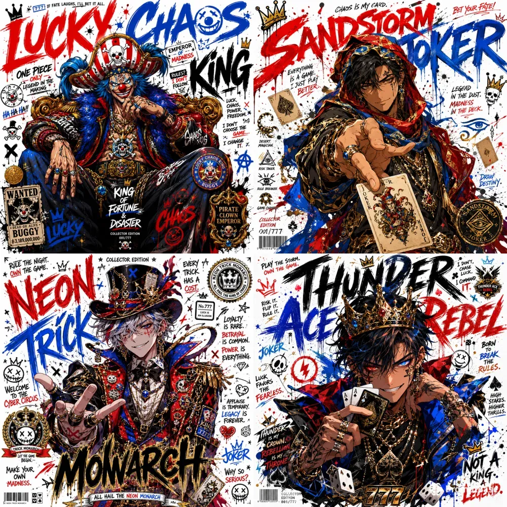 Graffiti Monarch Character Posters