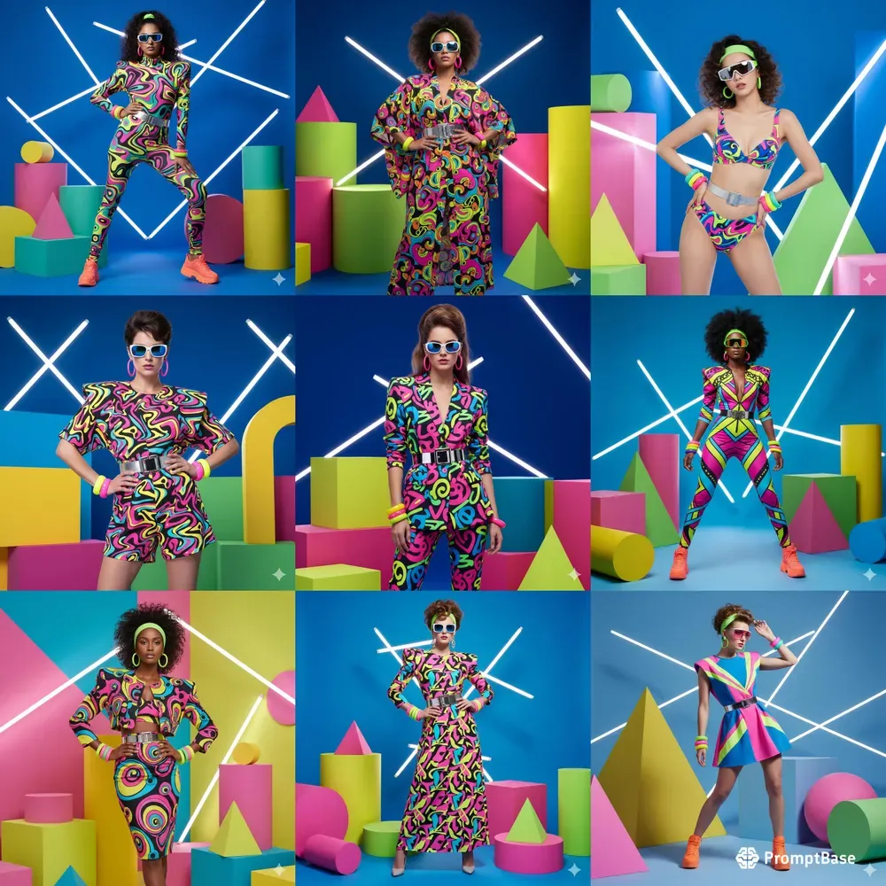 Retro Pop Fashion Editorial Photos
