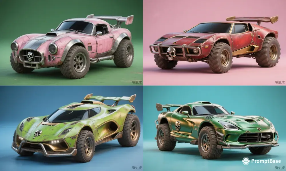 Cartoon Style Custom Cars