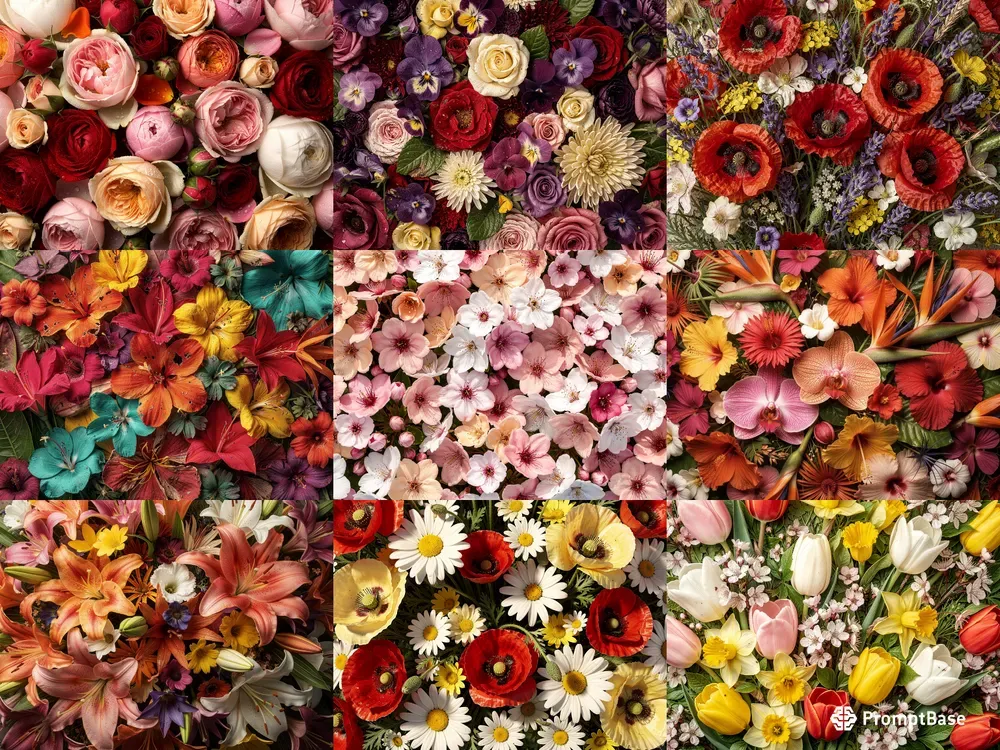 Flowers Floral Textures Botanical Designs