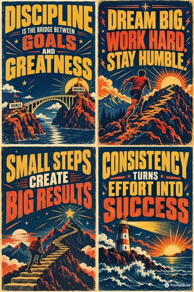 Bold Motivational Poster Generator