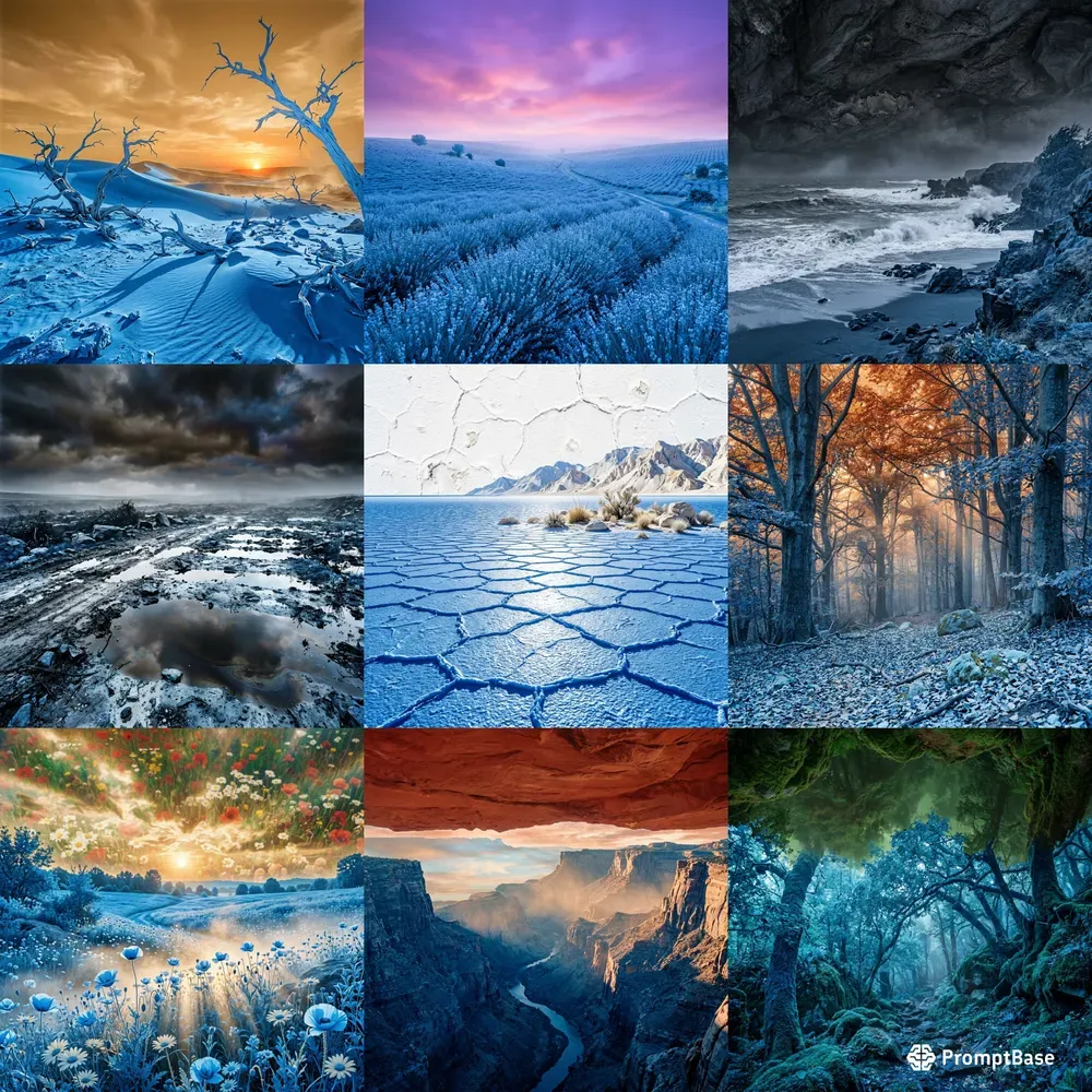 Color Swapped Nature Art