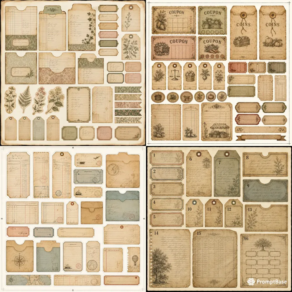 Ledger Pocket Ephemera Sheet Builders