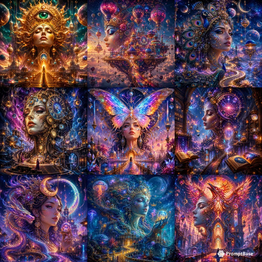Celestial Dreamworld Fantasy Portraits