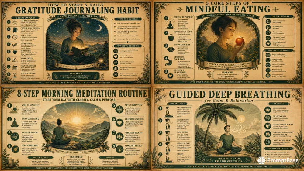Retro Mindfulness Guides