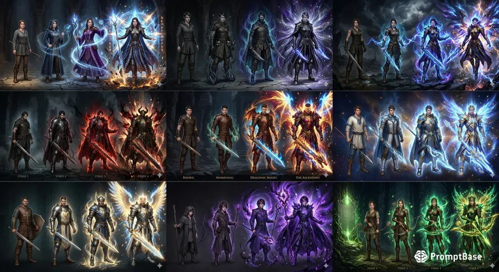 Character Evolution Timeline Generator