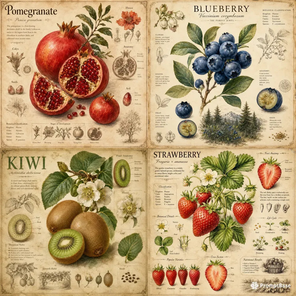 Vintage Fruit Posters