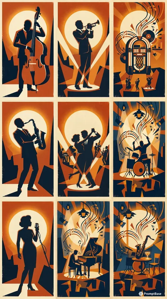 Mid Century Jazz Posters