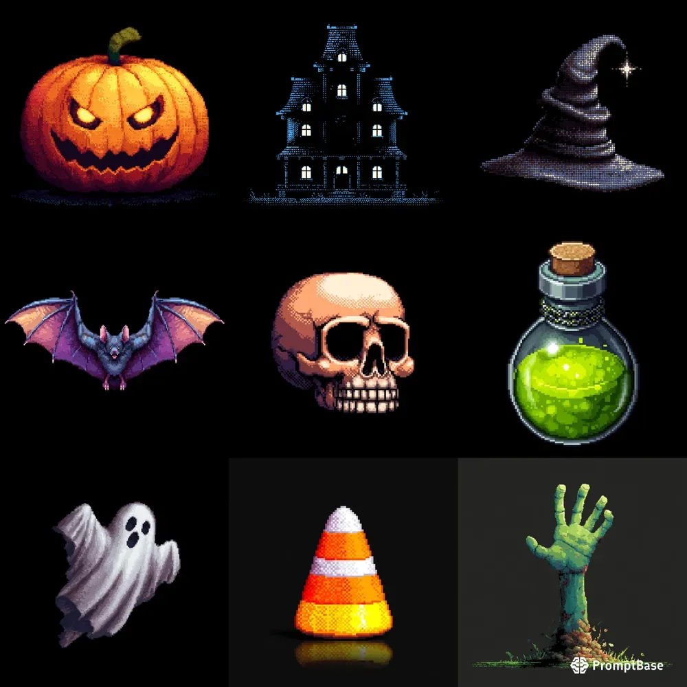 Pixelhex Halloween Icons