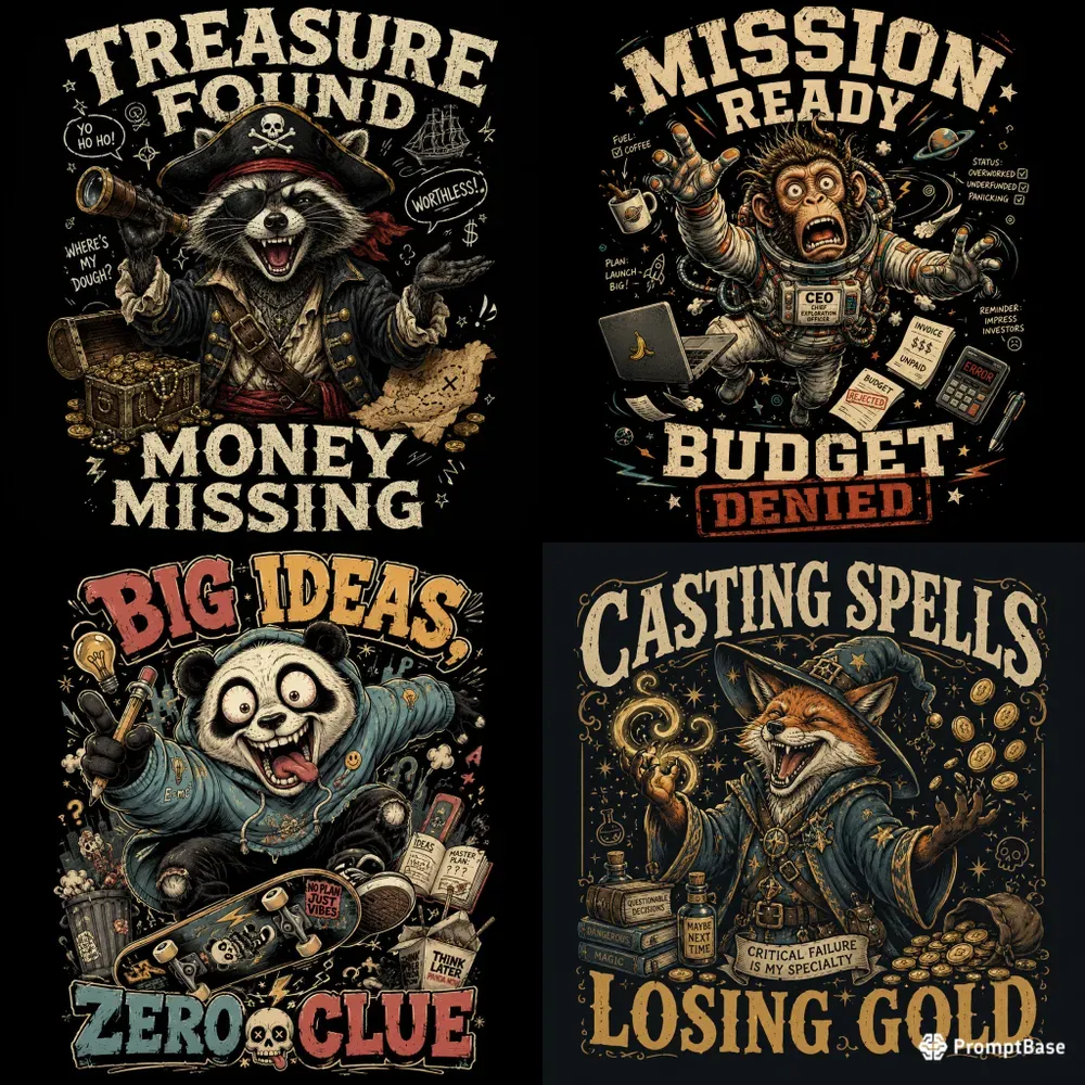 Funny Vintage Meme Tshirt Designs