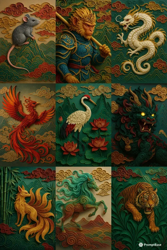 Mythical Paper Filigree Legends