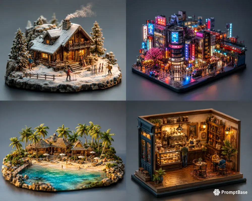 Cinematic Tiltshift Dioramas