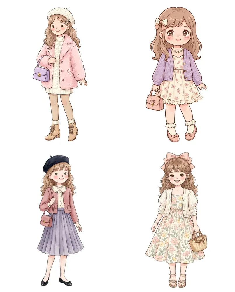 Cute Boutique Fashion Clipart Creators