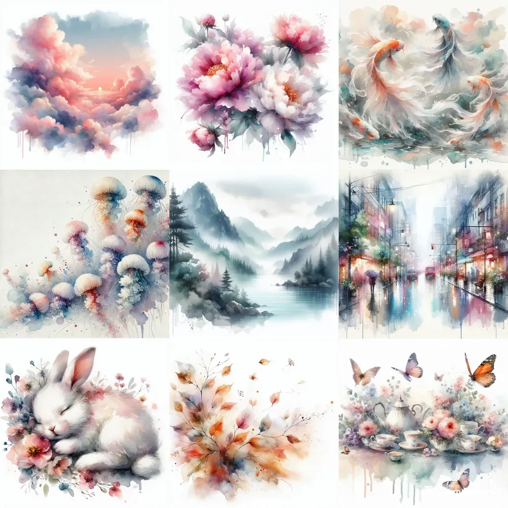 Ethereal Watercolor Art