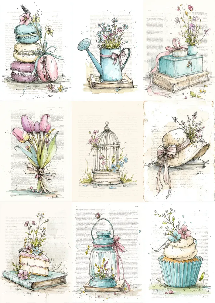 Mothers Day Keepsake Illustrations