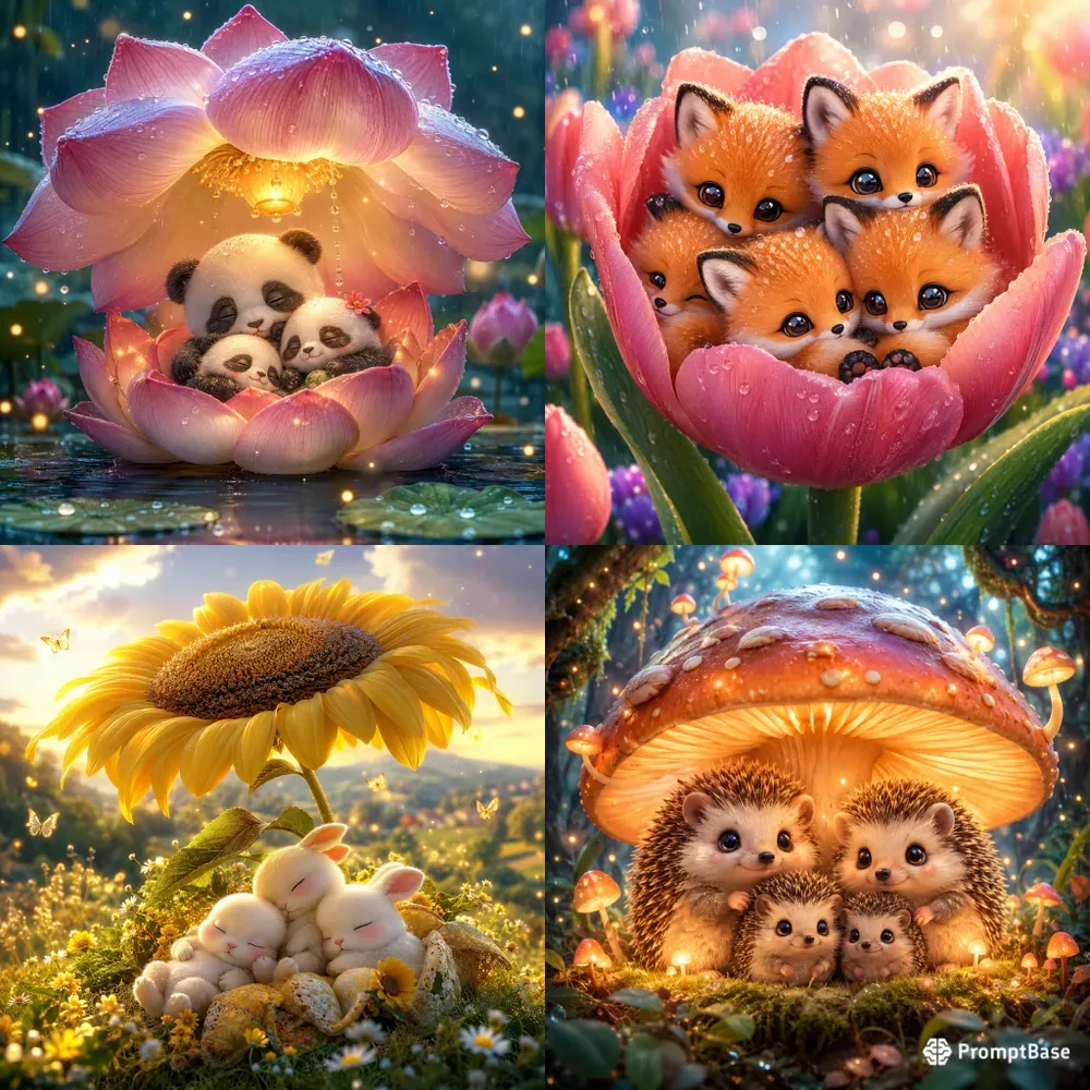 Whimsical Nature Shelter Mascot Dreams