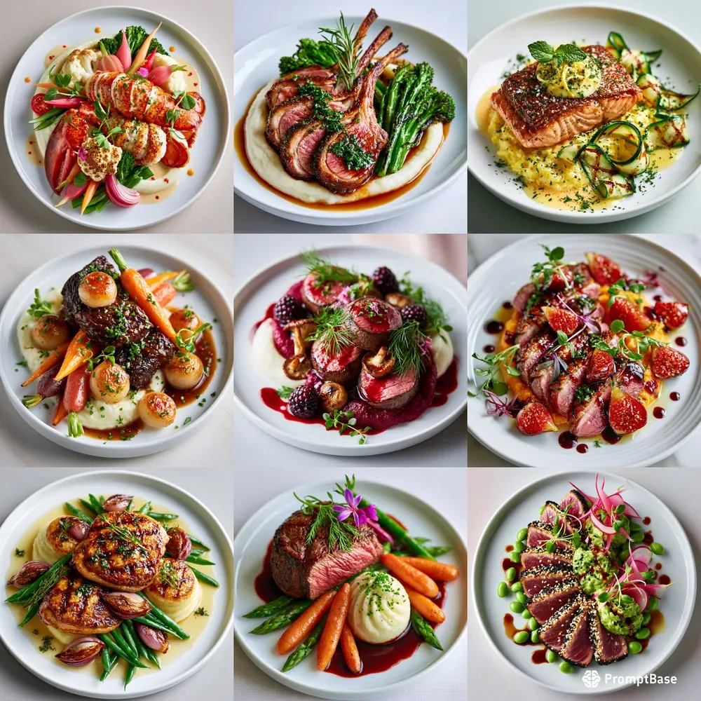 Topdown Refined Food Photography