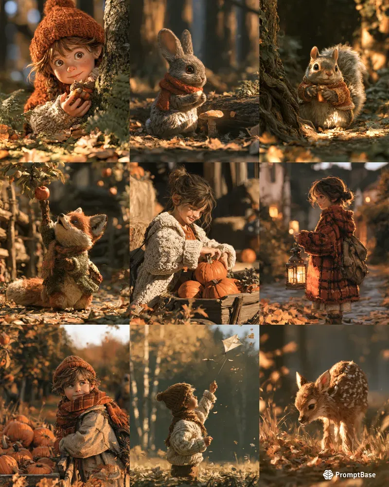 Autumn Storybook Scene Builders