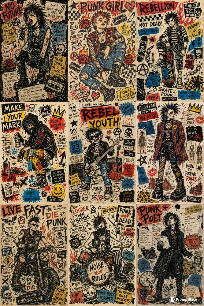 Raw Punk Zine Poster Creators