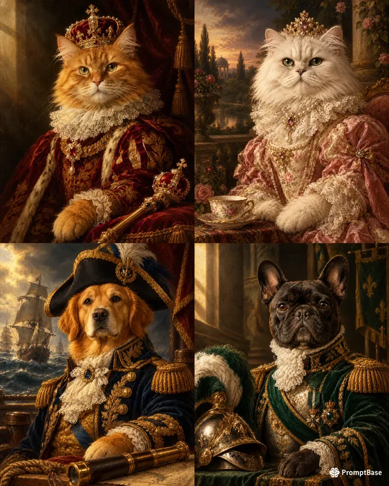 Royal Renaissance Pet Portraits