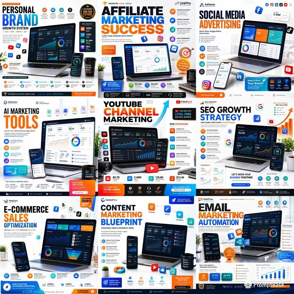 Digital Marketing Business Poster Kits