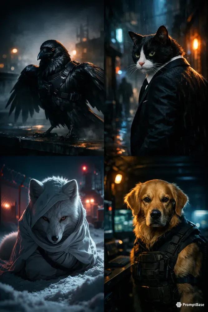 Animal Spy Portrait Generator
