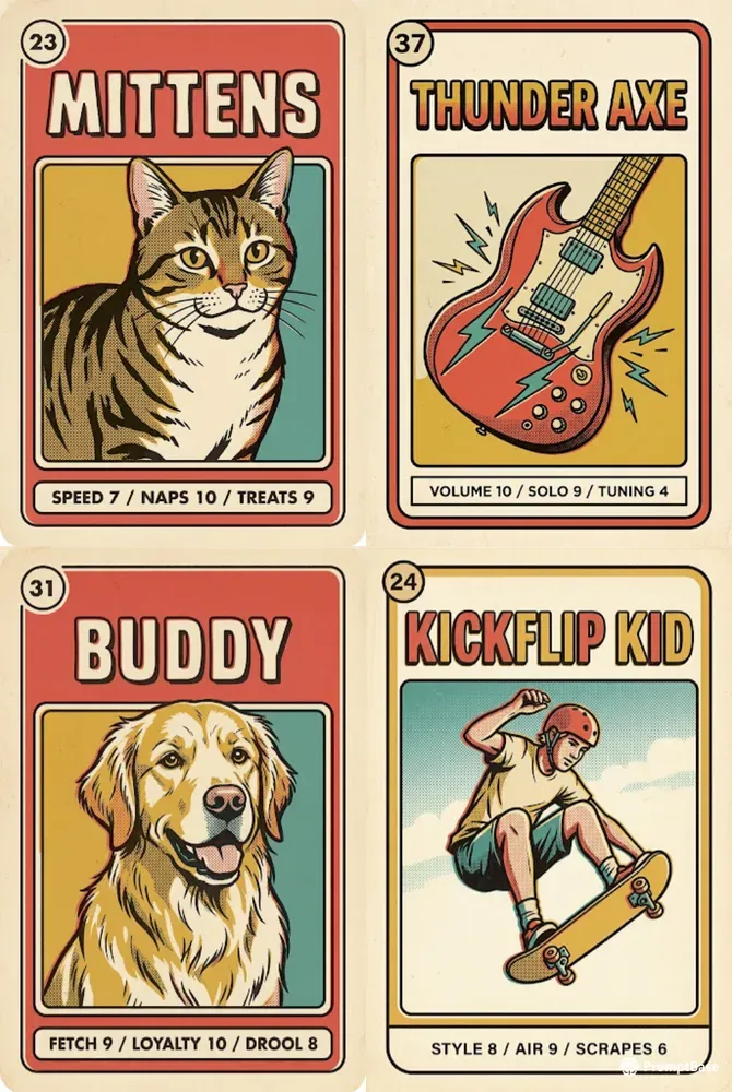 Trading Card Makers For Any Subject